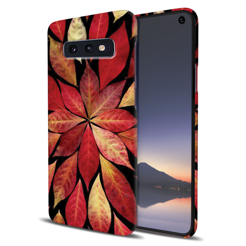 Red Leaf Printed Slim Cases and Cover for Galaxy S10E