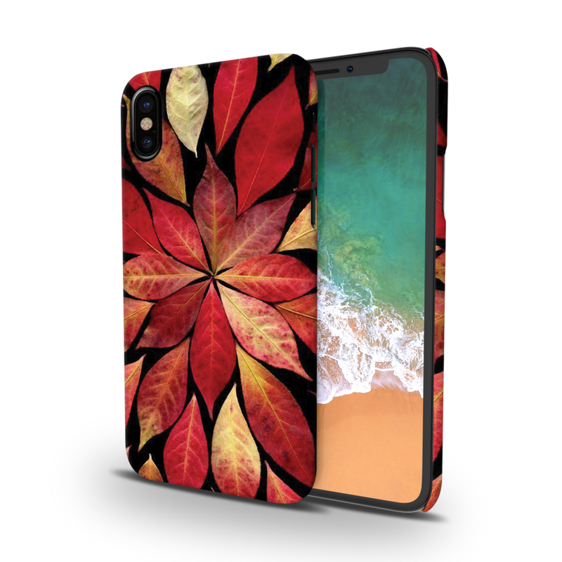 Red Leaf Printed Slim Cases and Cover for iPhone X