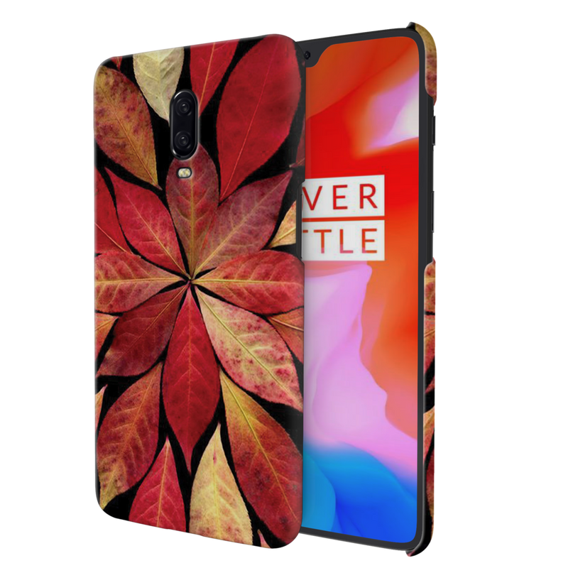 Red Leaf Printed Slim Cases and Cover for OnePlus 6T