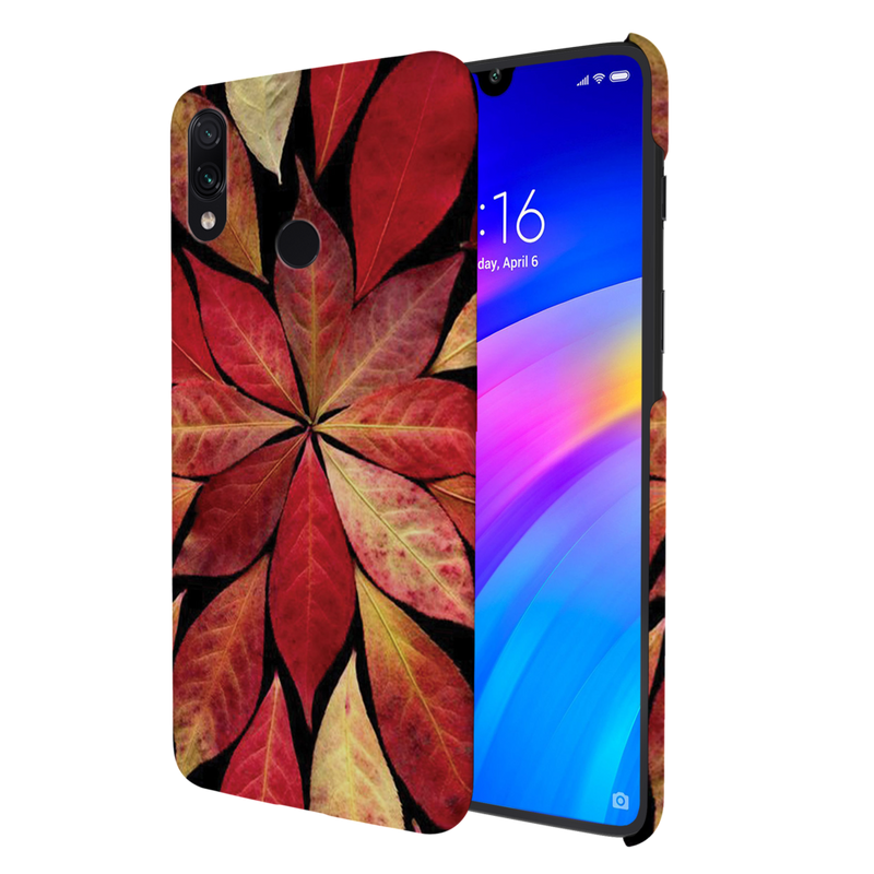 Red Leaf Printed Slim Cases and Cover for Redmi Note 7 Pro