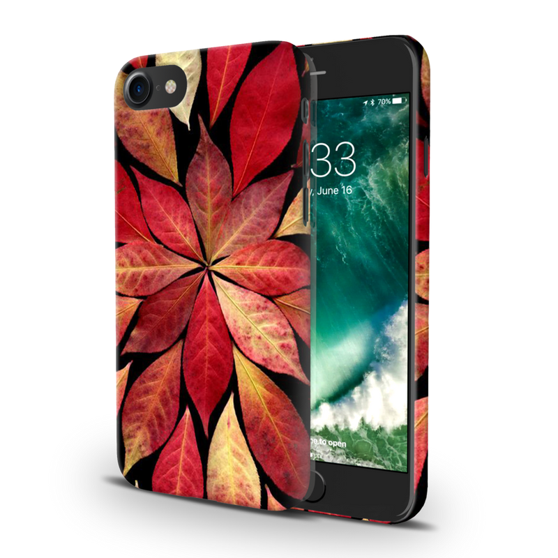 Red Leaf Printed Slim Cases and Cover for iPhone 7