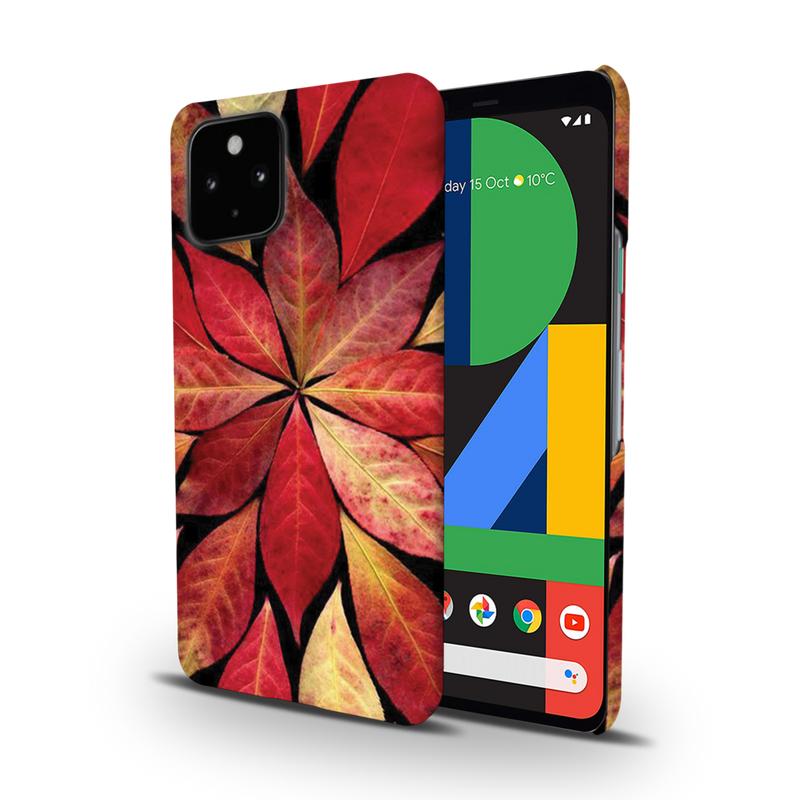 Red Leaf Printed Slim Cases and Cover for Pixel 4A