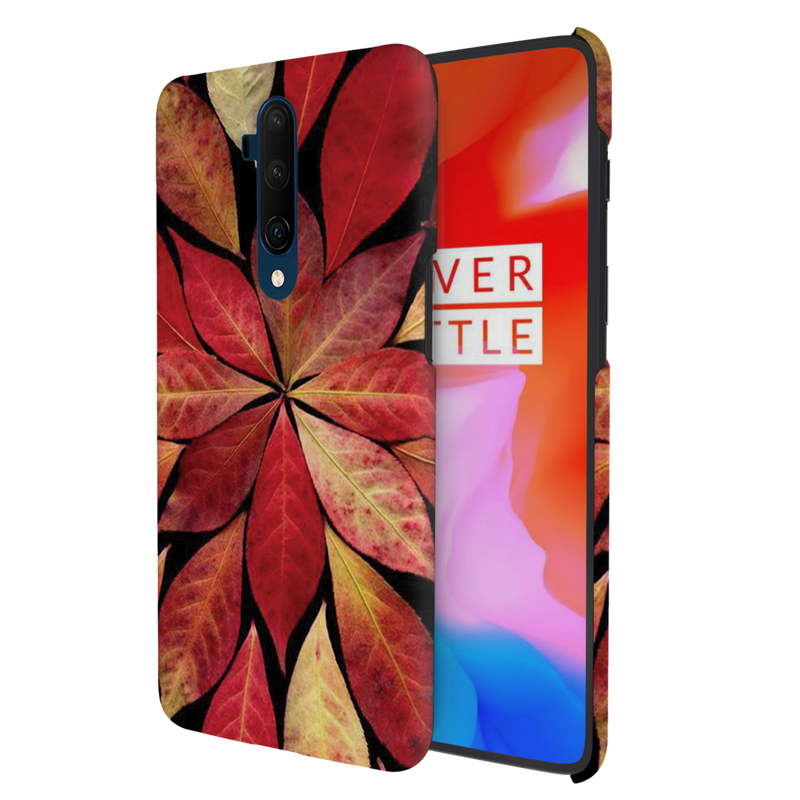 Red Leaf Printed Slim Cases and Cover for OnePlus 7T Pro
