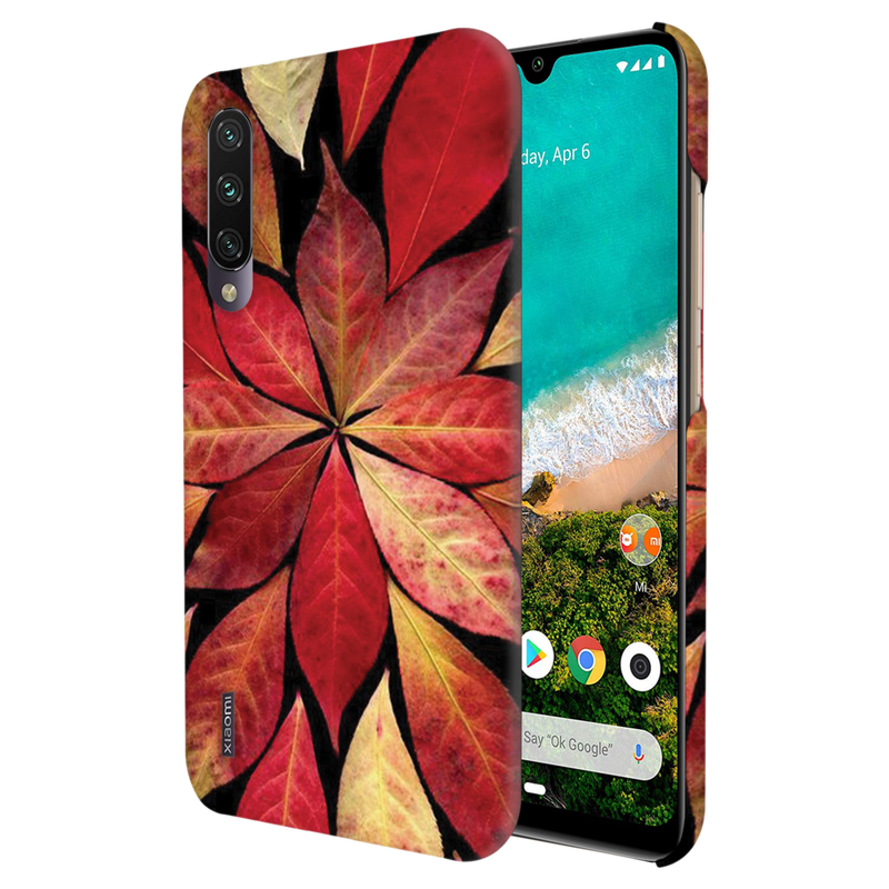 Red Leaf Printed Slim Cases and Cover for Redmi A3