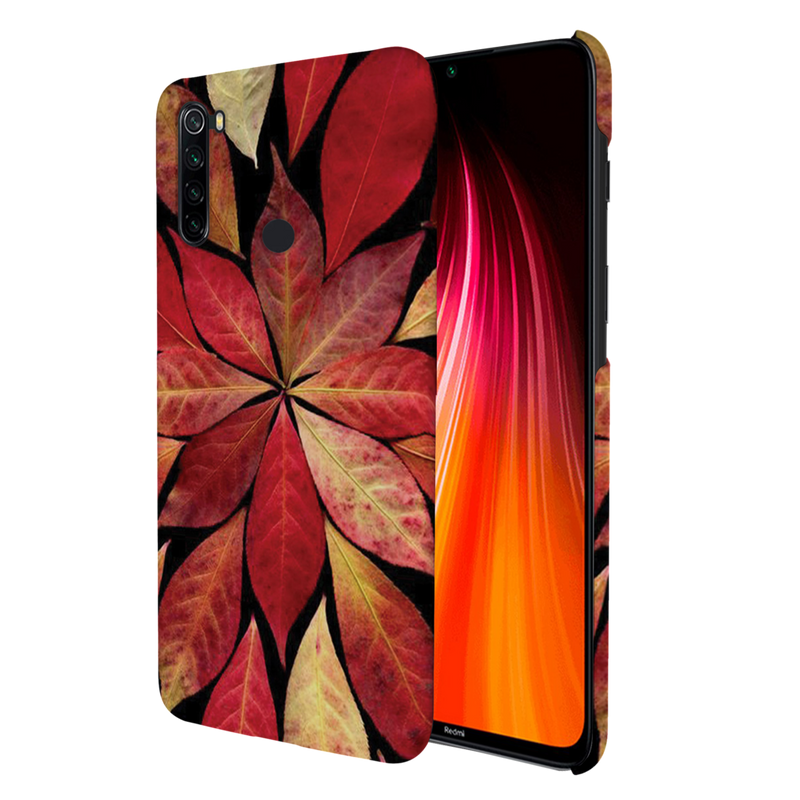 Red Leaf Printed Slim Cases and Cover for Redmi Note 8