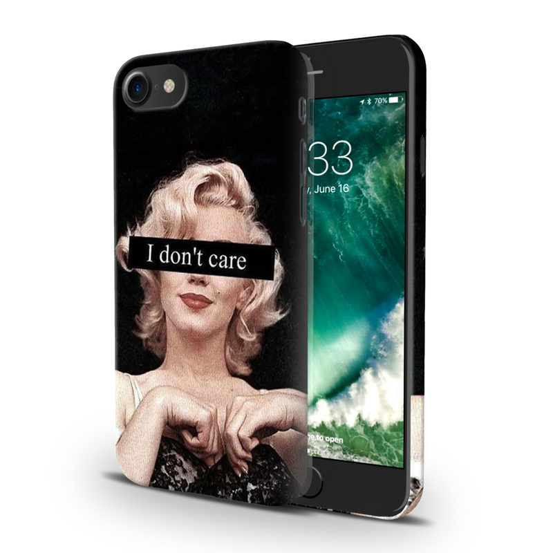I Don't care Printed Slim Cases and Cover for iPhone 8
