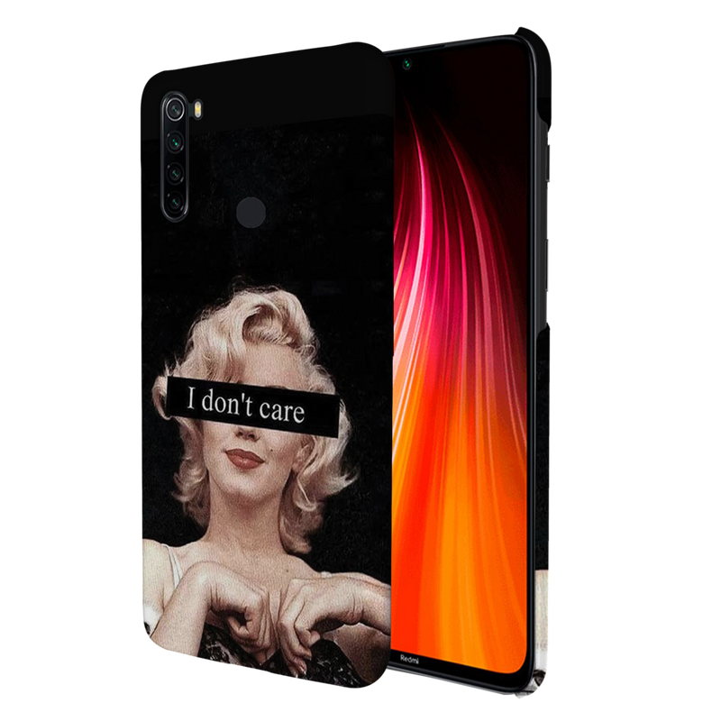 I Don't care Printed Slim Cases and Cover for Redmi Note 8