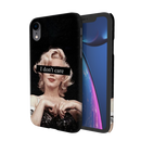 I Don't care Printed Slim Cases and Cover for iPhone XR
