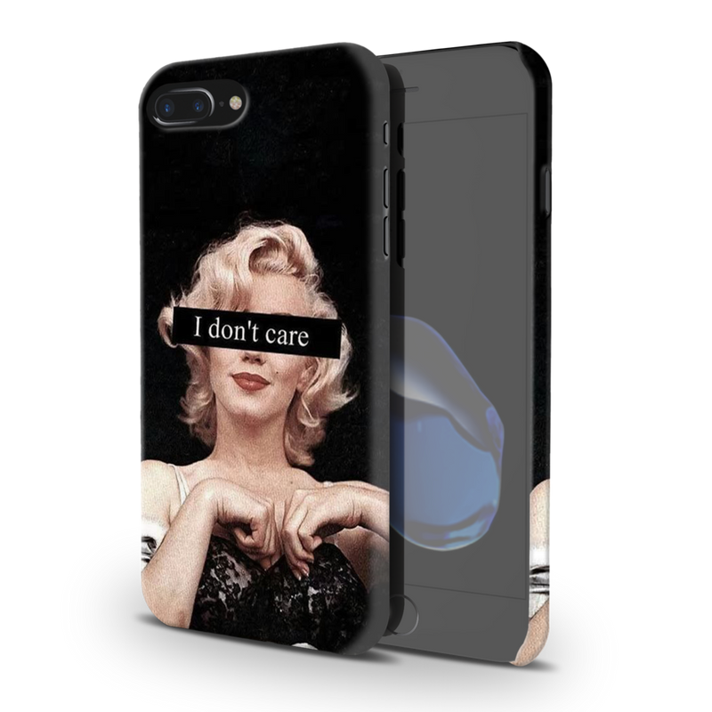 I Don't care Printed Slim Cases and Cover for iPhone 8 Plus