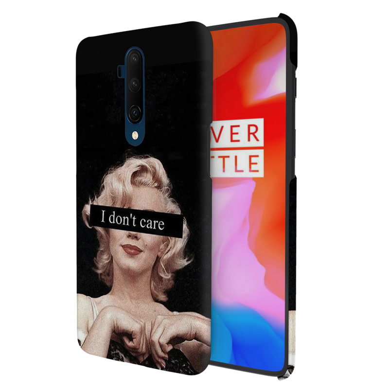 I Don't care Printed Slim Cases and Cover for OnePlus 7T Pro