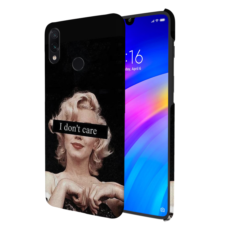 I Don't care Printed Slim Cases and Cover for Redmi Note 7 Pro