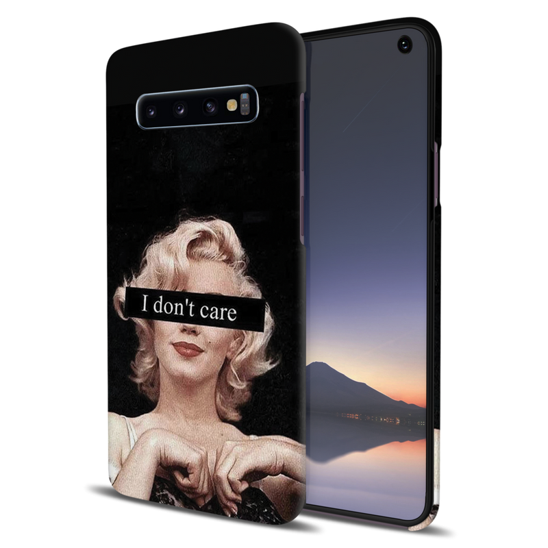 I Don't care Printed Slim Cases and Cover for Galaxy S10