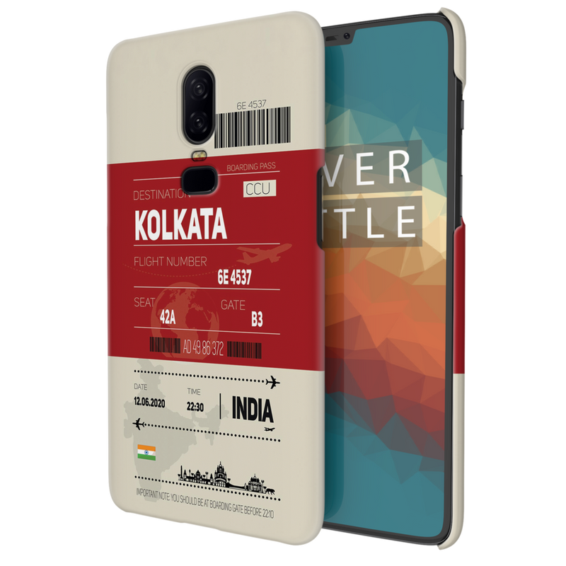 Kolkata ticket Printed Slim Cases and Cover for OnePlus 6