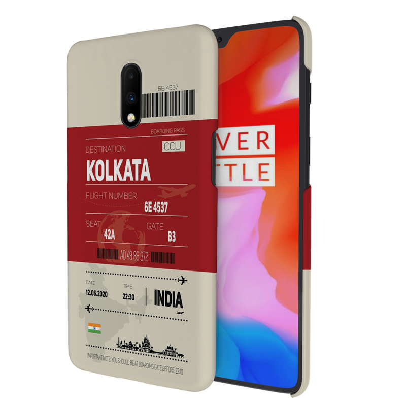 Kolkata ticket Printed Slim Cases and Cover for OnePlus 7