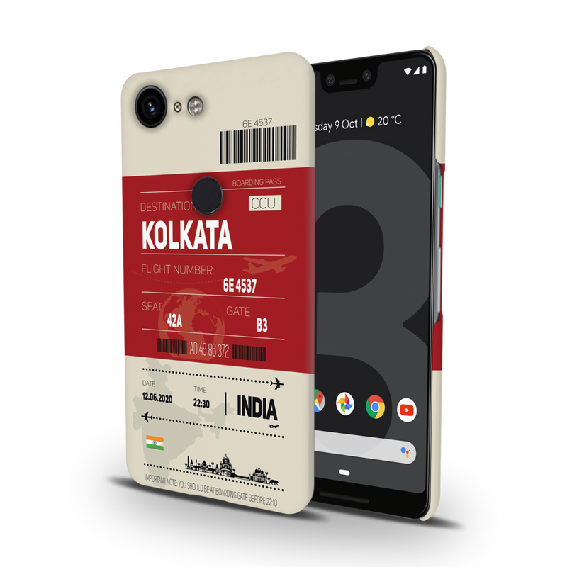 Kolkata ticket Printed Slim Cases and Cover for Pixel 3XL