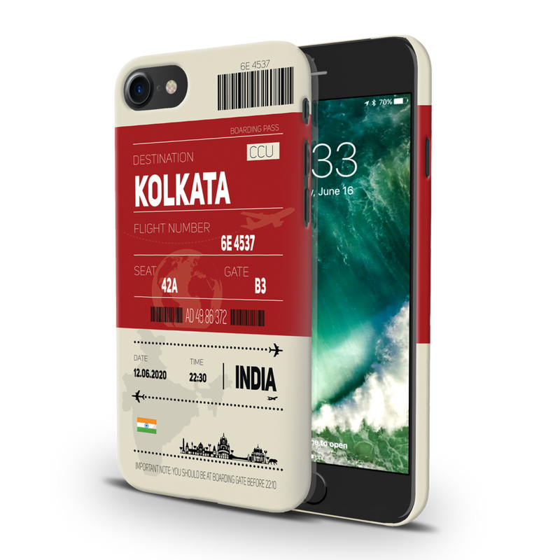 Kolkata ticket Printed Slim Cases and Cover for iPhone 7