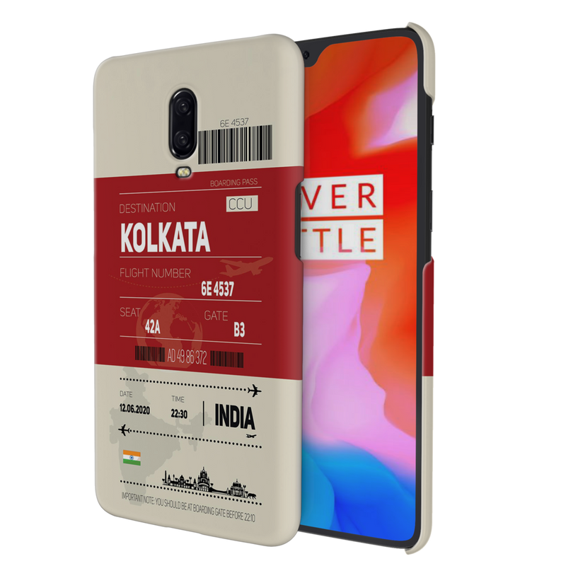 Kolkata ticket Printed Slim Cases and Cover for OnePlus 6T