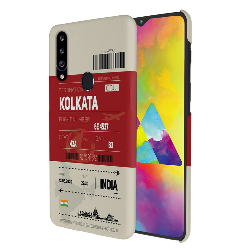 Kolkata ticket Printed Slim Cases and Cover for Galaxy A20S