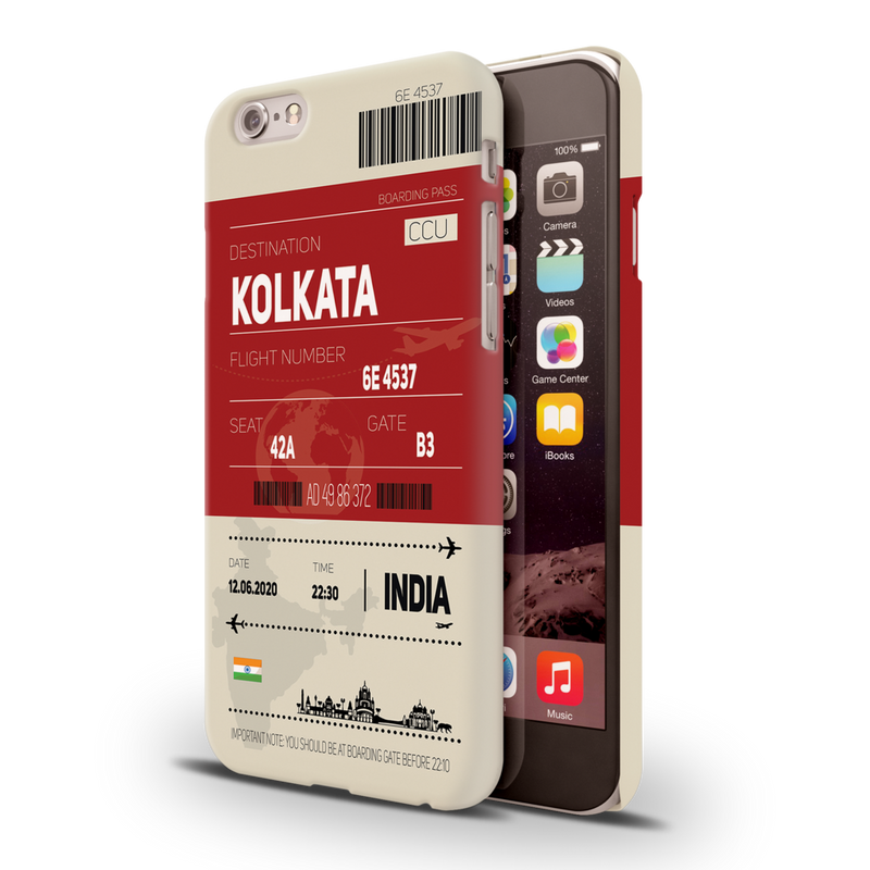 Kolkata ticket Printed Slim Cases and Cover for iPhone 6