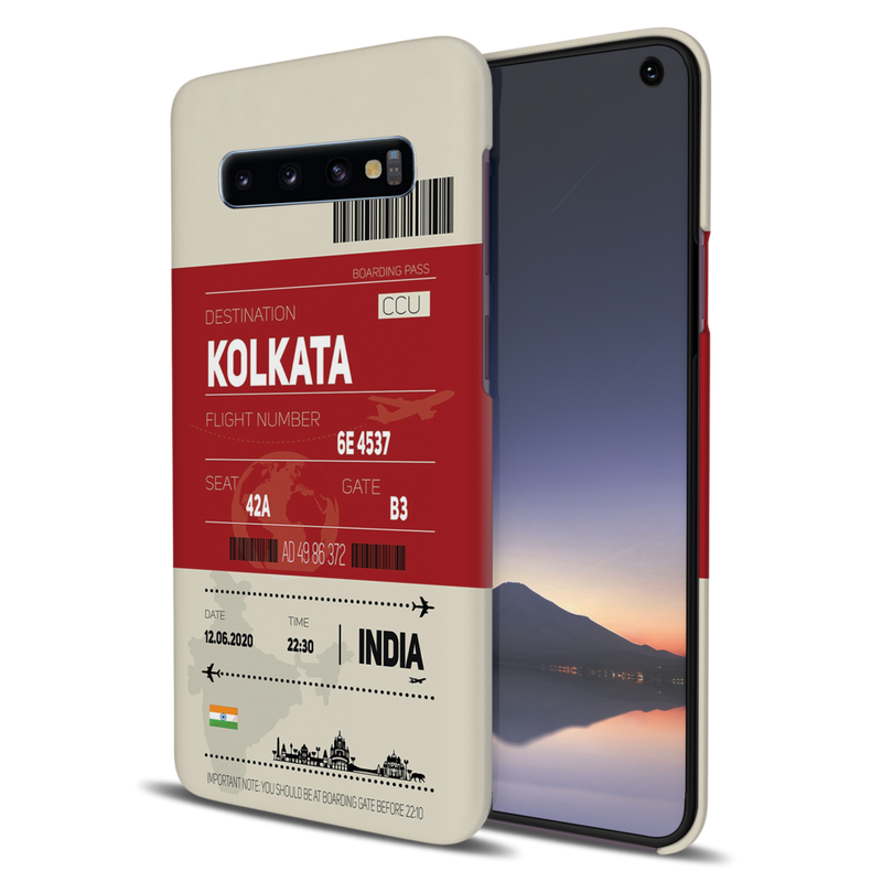Kolkata ticket Printed Slim Cases and Cover for Galaxy S10