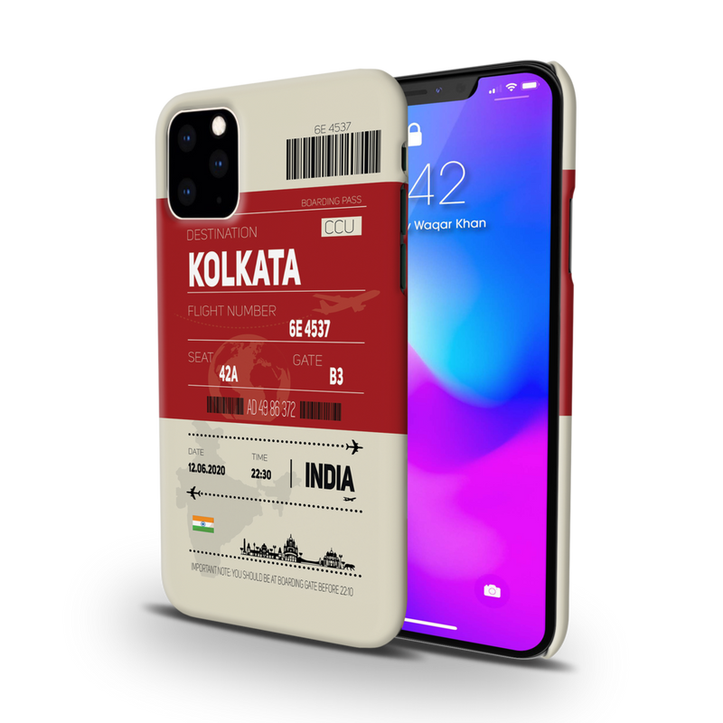 Kolkata ticket Printed Slim Cases and Cover for iPhone 11 Pro