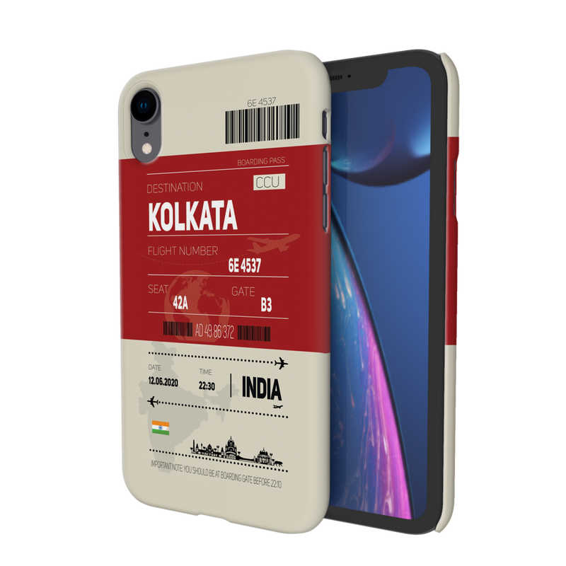 Kolkata ticket Printed Slim Cases and Cover for iPhone XR