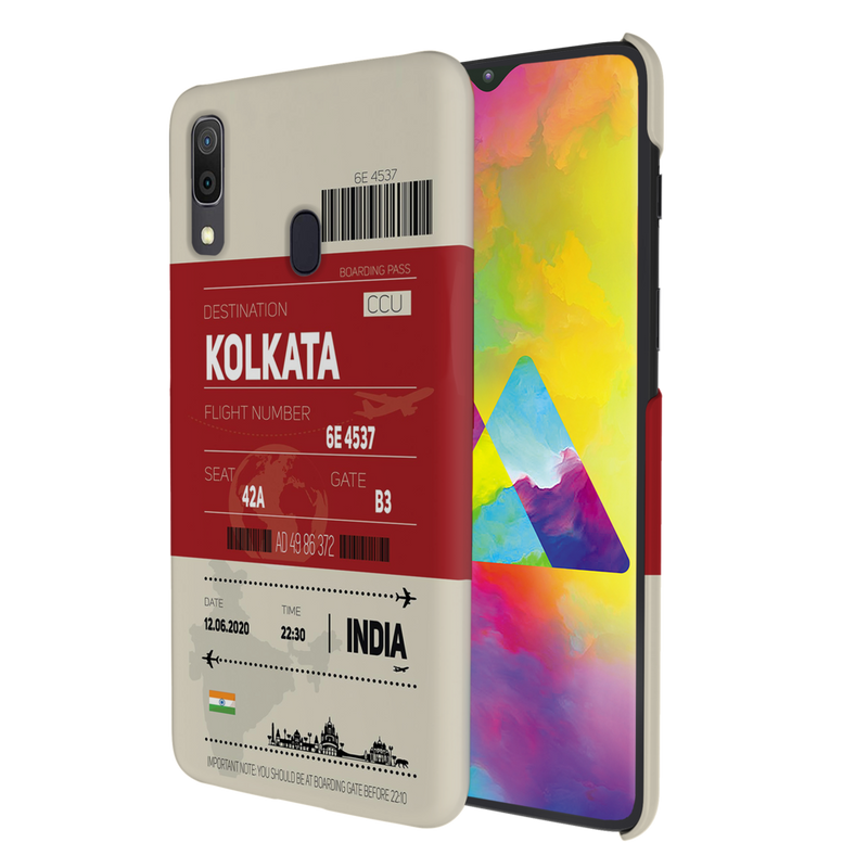 Kolkata ticket Printed Slim Cases and Cover for Galaxy A30