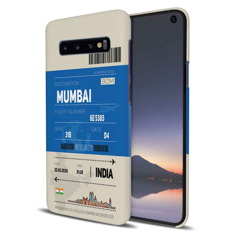 Mumbai ticket Printed Slim Cases and Cover for Galaxy S10