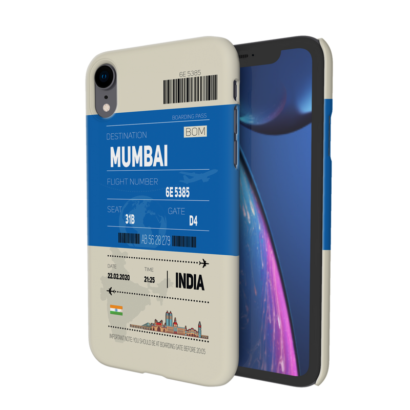 Mumbai ticket Printed Slim Cases and Cover for iPhone XR