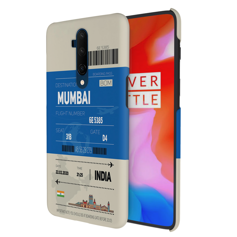 Mumbai ticket Printed Slim Cases and Cover for OnePlus 7T Pro