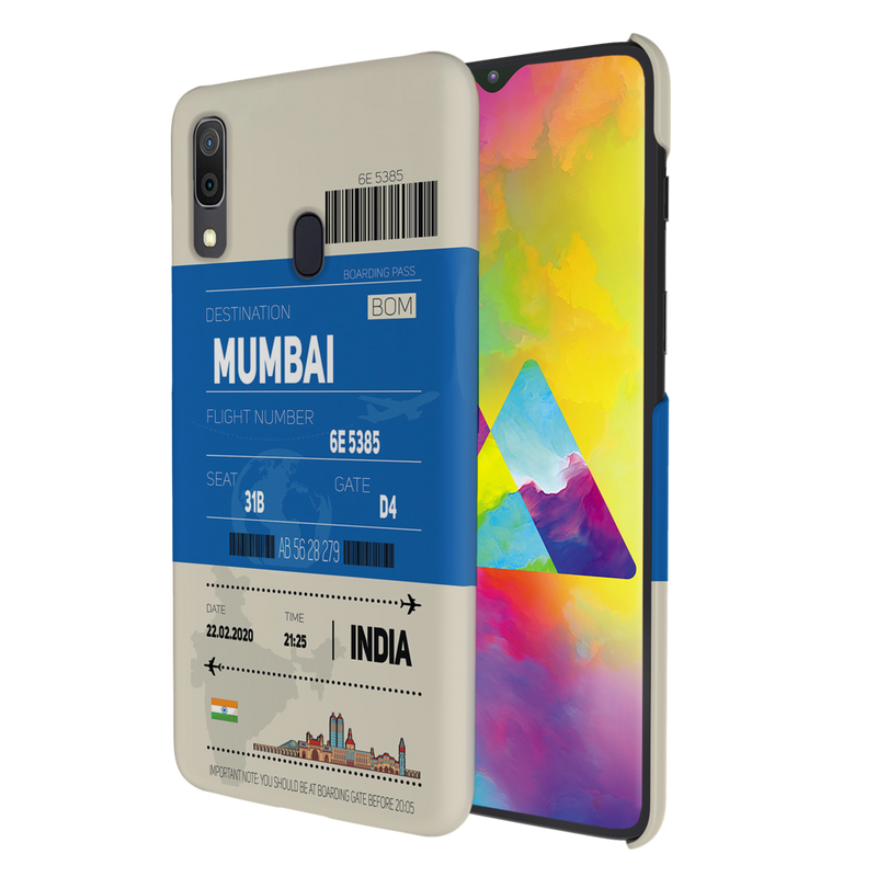 Mumbai ticket Printed Slim Cases and Cover for Galaxy A30