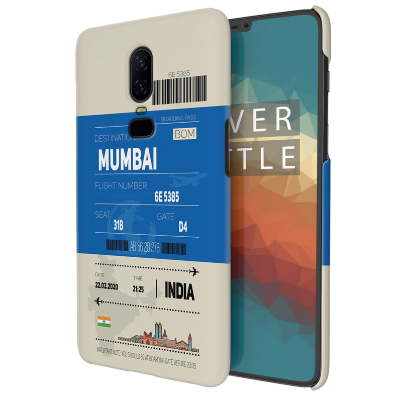 Mumbai ticket Printed Slim Cases and Cover for OnePlus 6