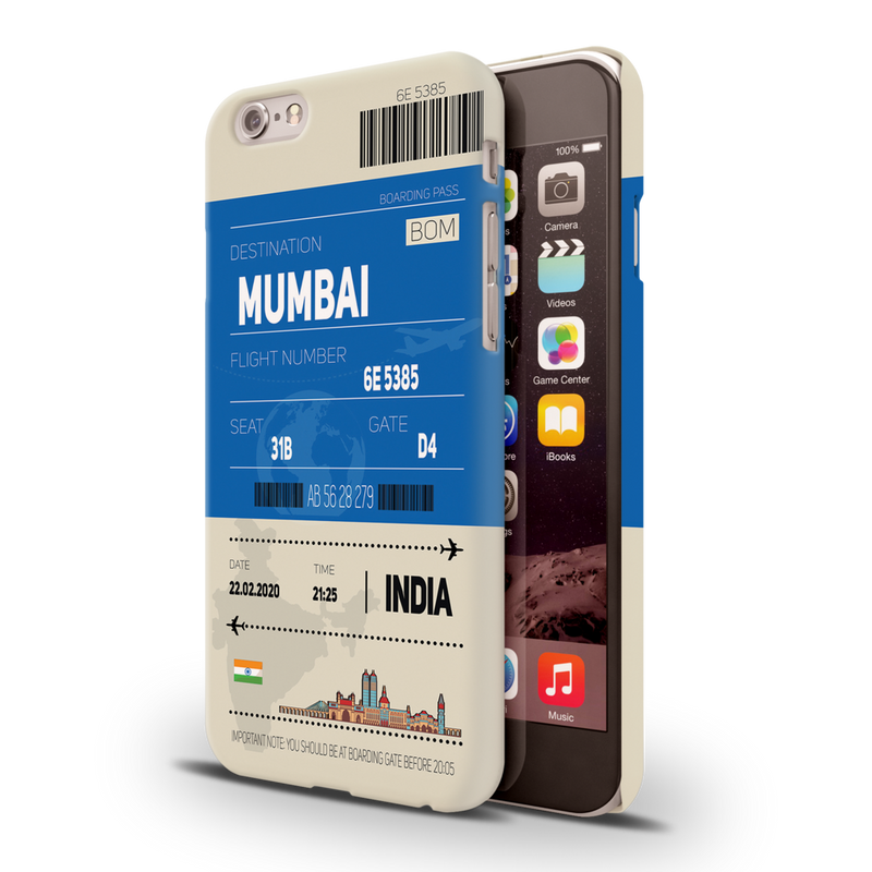 Mumbai ticket Printed Slim Cases and Cover for iPhone 6