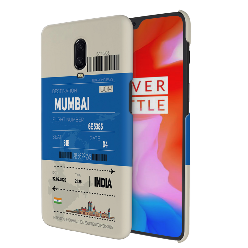 Mumbai ticket Printed Slim Cases and Cover for OnePlus 6T