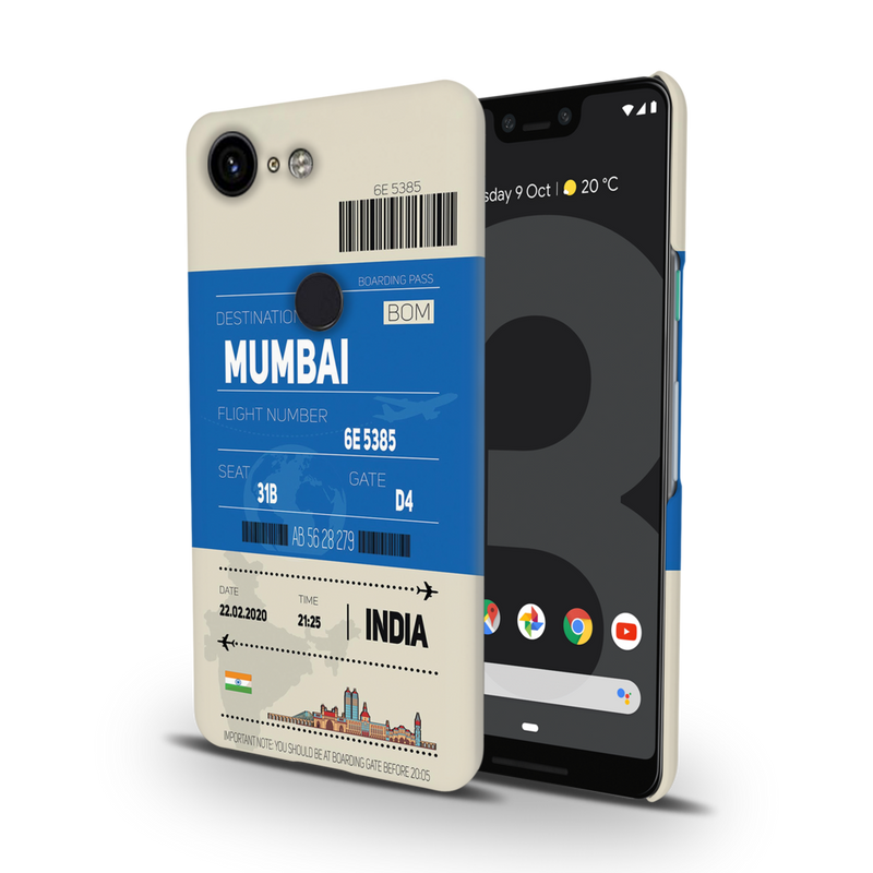 Mumbai ticket Printed Slim Cases and Cover for Pixel 3XL
