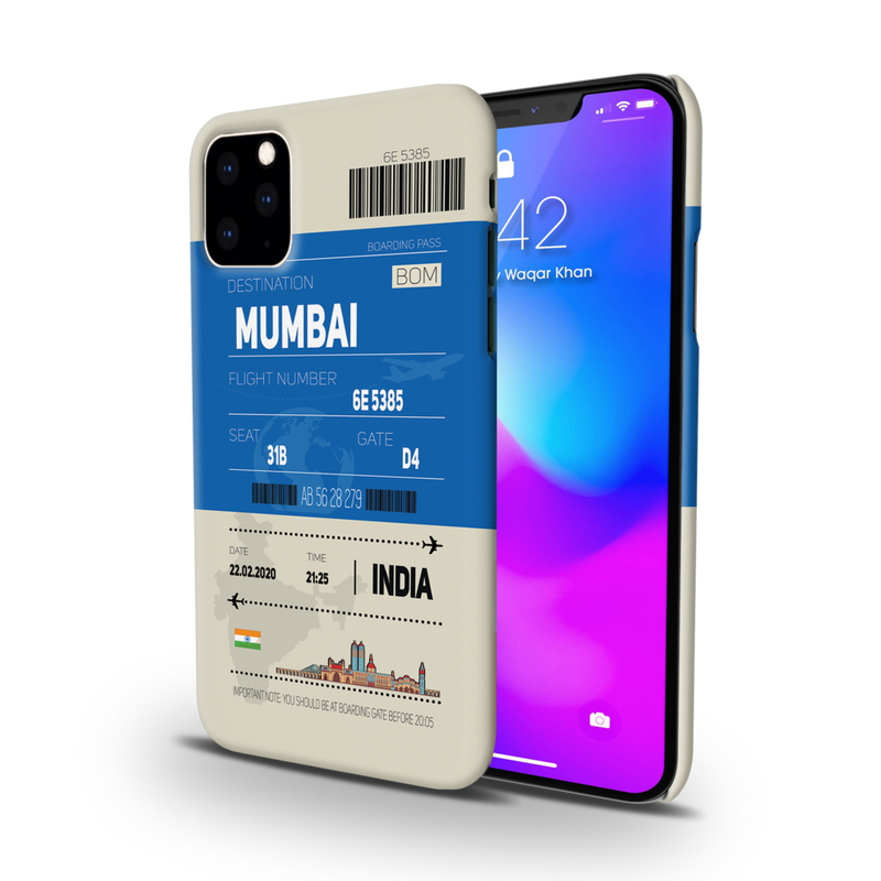 Mumbai ticket Printed Slim Cases and Cover for iPhone 11 Pro