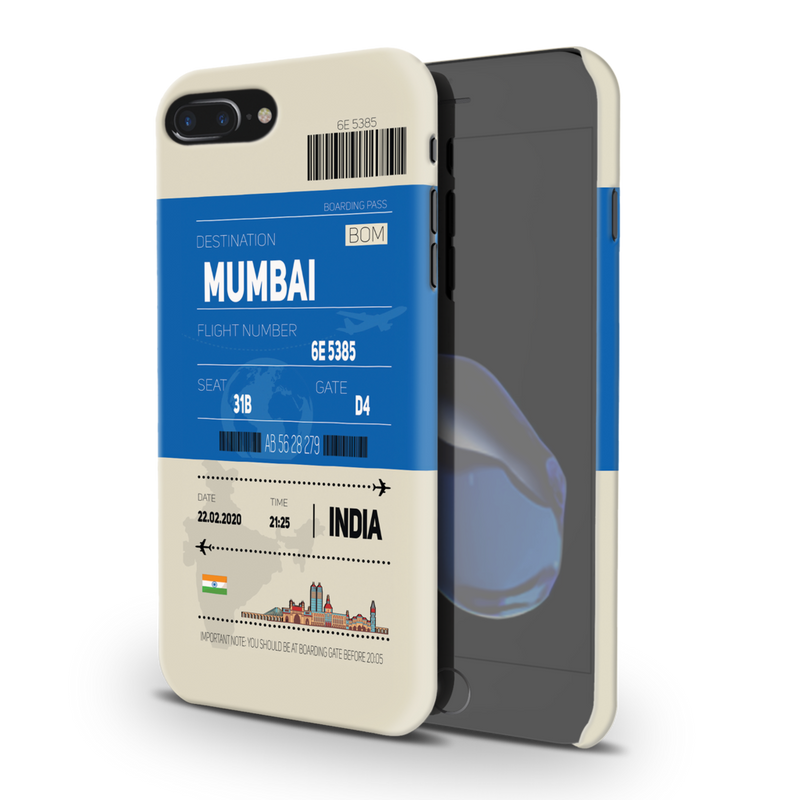 Mumbai ticket Printed Slim Cases and Cover for iPhone 8 Plus