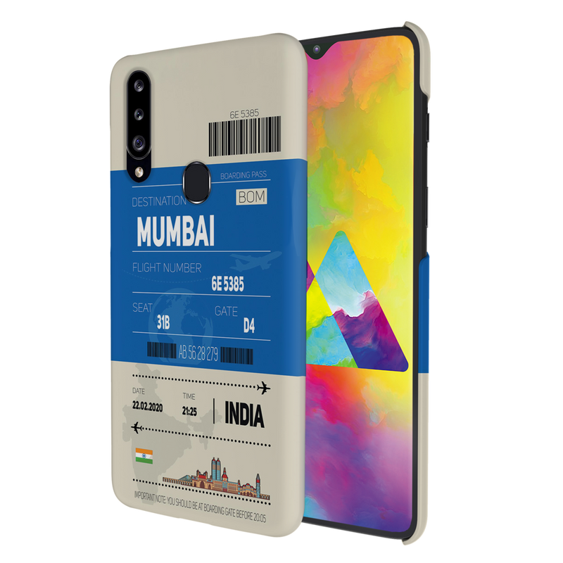 Mumbai ticket Printed Slim Cases and Cover for Galaxy A20S