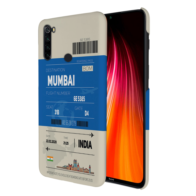 Mumbai ticket Printed Slim Cases and Cover for Redmi Note 8