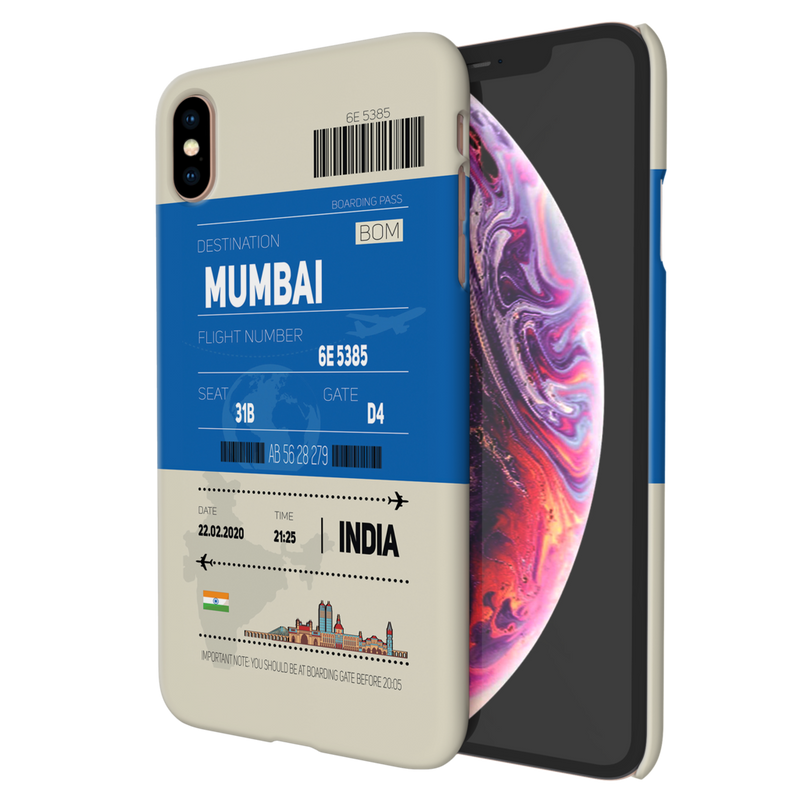 Mumbai ticket Printed Slim Cases and Cover for iPhone XS Max
