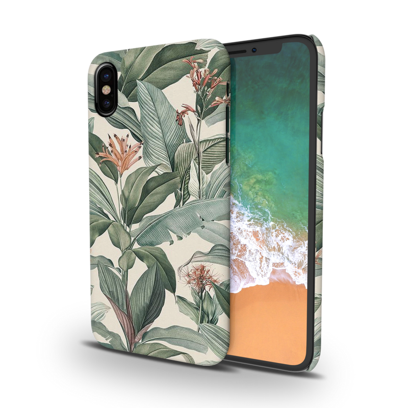 Green Leafs Printed Slim Cases and Cover for iPhone XS