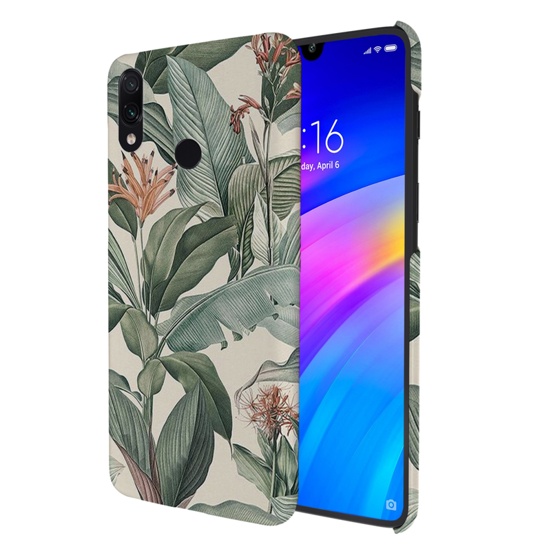 Green Leafs Printed Slim Cases and Cover for Redmi Note 7 Pro