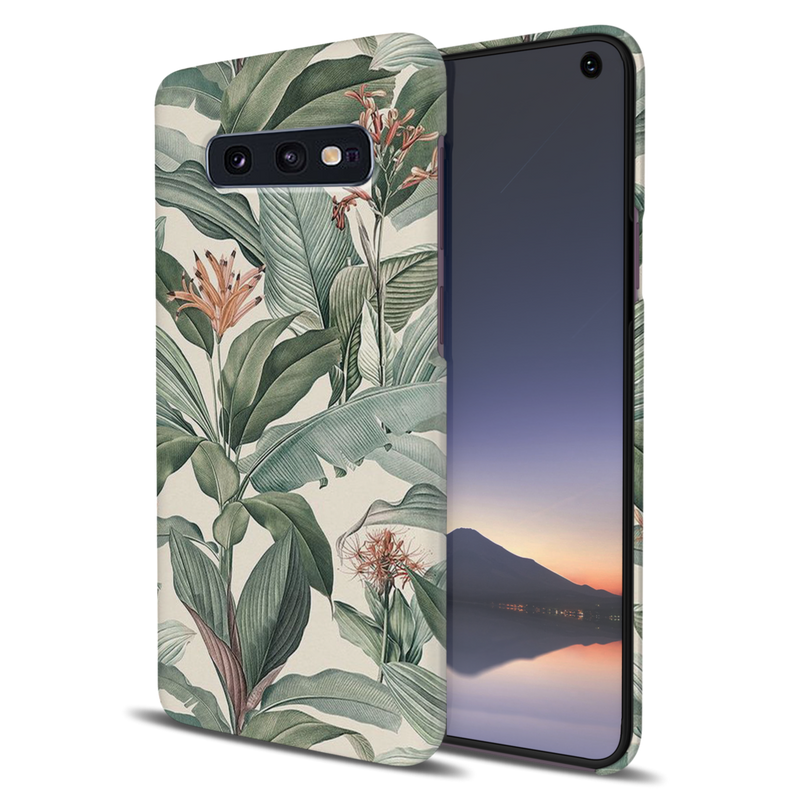 Green Leafs Printed Slim Cases and Cover for Galaxy S10E