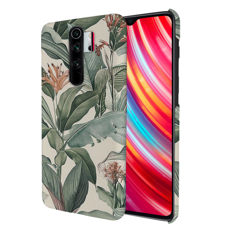 Green Leafs Printed Slim Cases and Cover for Redmi Note 8 Pro