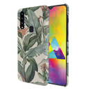 Green Leafs Printed Slim Cases and Cover for Galaxy A20S