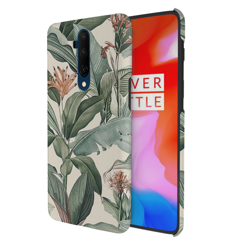 Green Leafs Printed Slim Cases and Cover for OnePlus 7T Pro