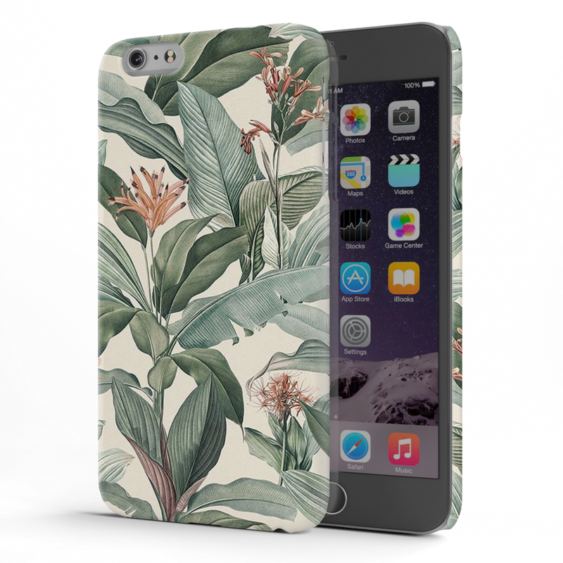 Green Leafs Printed Slim Cases and Cover for iPhone 6 Plus