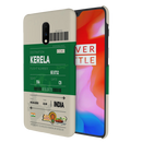 Kerala ticket Printed Slim Cases and Cover for OnePlus 7