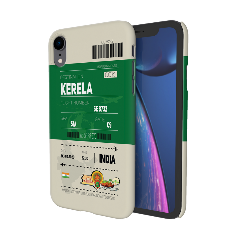Kerala ticket Printed Slim Cases and Cover for iPhone XR