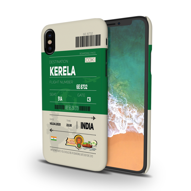 Kerala ticket Printed Slim Cases and Cover for iPhone X